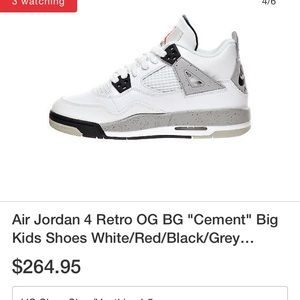 Retro Jordan 4 size 3.5y women’s 5.5